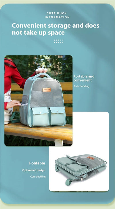 Mochila Transportadora Respirable para Mascotas - Gran Capacidad y Plegable - Image 27