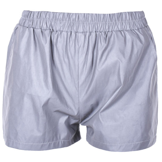 Shorts Reflectantes de Cintura Alta para Mujer - Estilo Trendy Verano