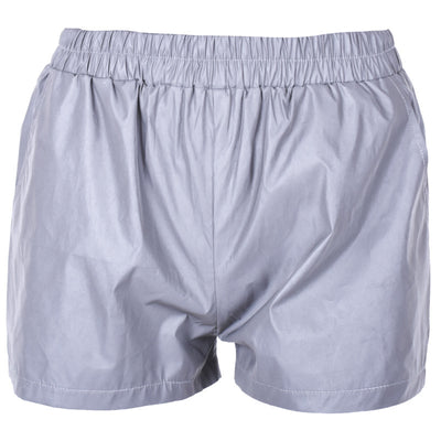 Shorts Reflectantes de Cintura Alta para Mujer - Estilo Trendy Verano