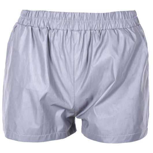 Shorts Reflectantes de Cintura Alta para Mujer - Estilo Trendy Verano