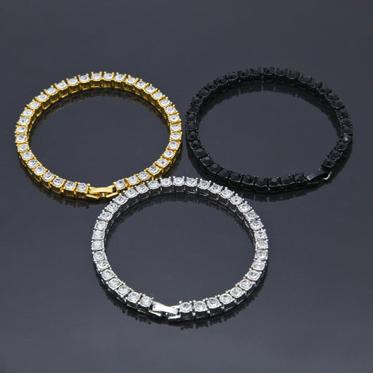 Pulsera Iced Out Dorada para Hombre - Joyería Hip Hop Urbana - Image 6