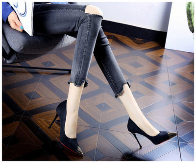 Tacones Altos Puntiagudos con Punta Metálica - Diseño Versátil y Elegante - Image 12