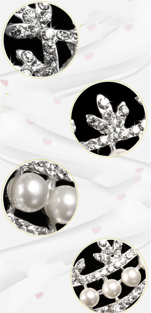 Corona de Perlas para Novia - Joyería para el Cabello - Image 11