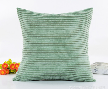 Juego de Funda de Almohada y Cojín de Pana Acanalada Suave con Patrón de 2.5 Rayas - Image 7
