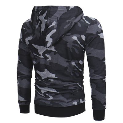 Sudadera Camuflaje con Capucha Slim Fit para Hombre - Image 3
