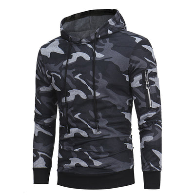 Sudadera Camuflaje con Capucha Slim Fit para Hombre - Image 2