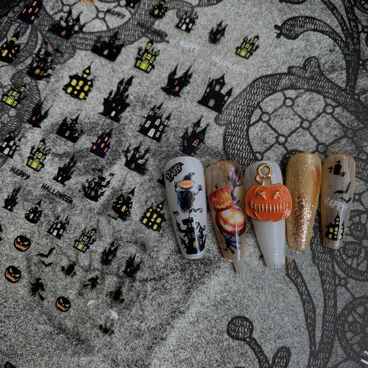 Pegatinas de Uñas Japonesas Estilo Cooperación - Diseño Calabaza Wansheng