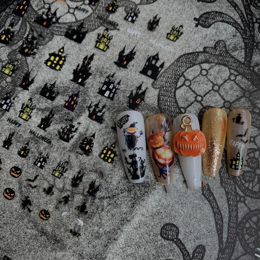 Pegatinas de Uñas Japonesas Estilo Cooperación - Diseño Calabaza Wansheng