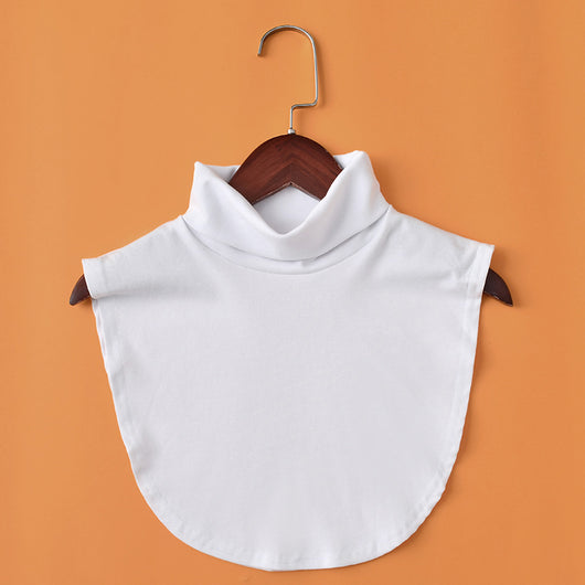 Cuello Alto Falso Decorativo Negro y Blanco Efecto Voluminoso - Image 4