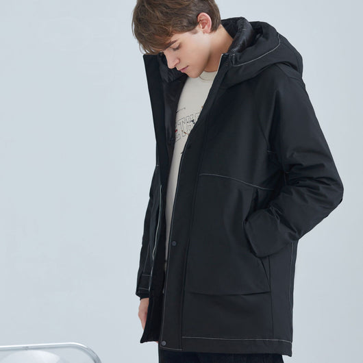 Chaqueta de Plumas de Pato Blanco Suelta para Hombre - Estilo Invernal Elegante - Image 12