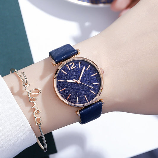 Reloj de Pulsera Dorado para Mujer con Agujas de Acupuntura - Cuarzo Elegante y Casual