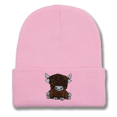 Gorro de Lana Tejido con Diseño de Yak Peludo - Abrigo Otoño e Invierno - Image 12