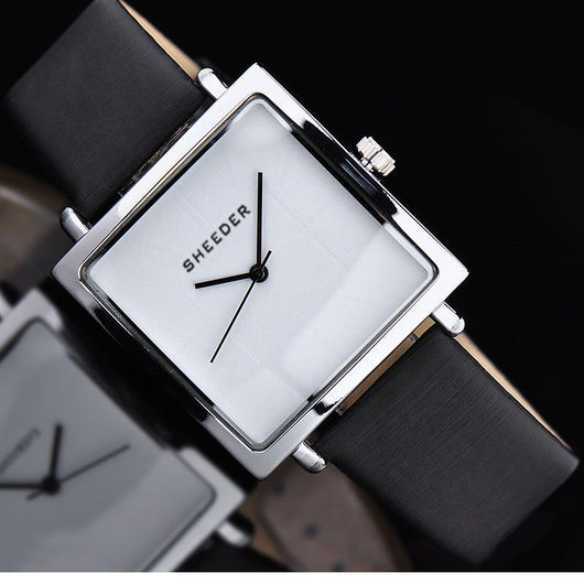 Reloj Cuadrado Retro Negro Minimalista para Mujer de Cuarzo - Image 6