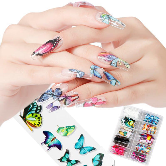 Papeles de Transferencia Láser Mariposa Estrella para Uñas - Image 9