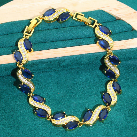 Juego de Joyería Hipoalergénica con Circonita - Pulsera, Collar, Aros y Anillo - Image 13