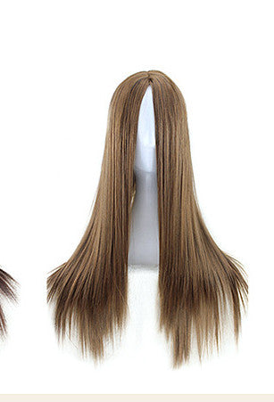 Peluca Larga Negra Liso Completo con Flequillo Divisor - Estilo Fashion - Image 8