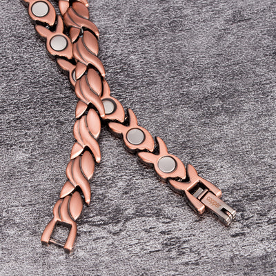 Pulsera Magnética de Cobre Puro con Acero Titanio - Joyería Wholesale - Image 6