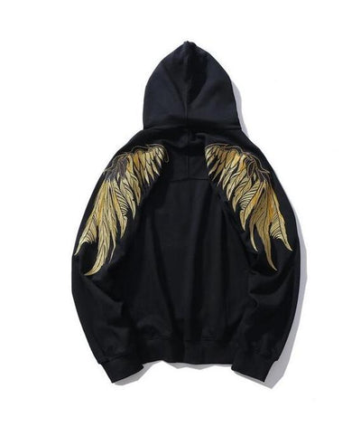 Suéter con Alas de Alambre Dorado Unisex - Image 5