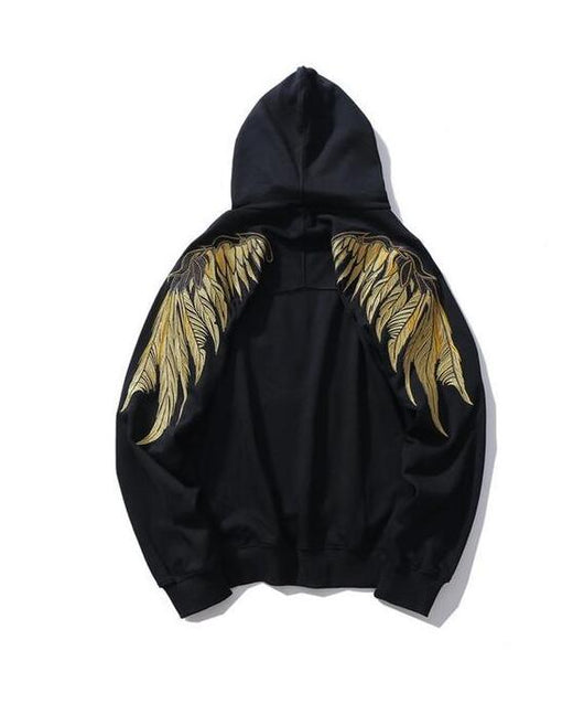 Suéter con Alas de Alambre Dorado Unisex - Image 5