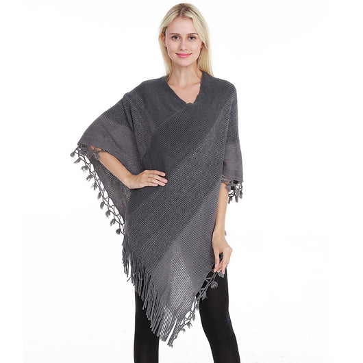 Lona Impermeable Suelta Extragrande con Flecos Tejidos - Image 12