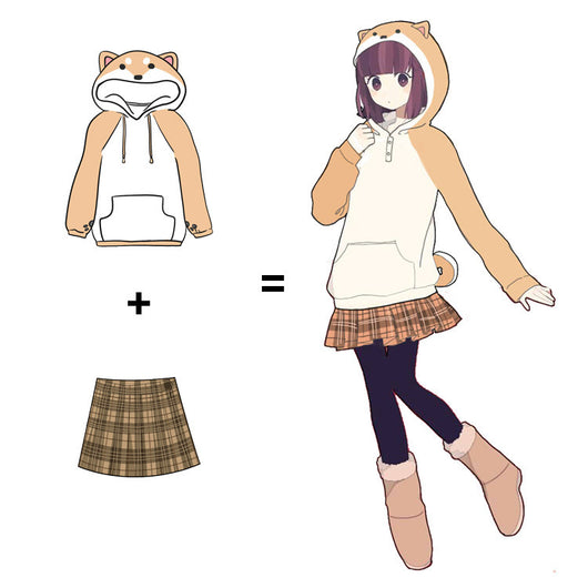 Sudadera Pareja Shiba Inu Anime - Diseño Kawaii para Novios - Image 4