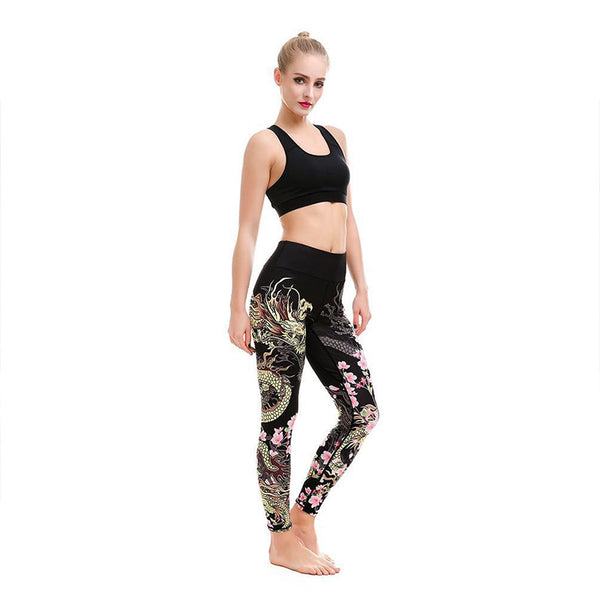Leggings de Yoga y Running con Estampado Explosivo