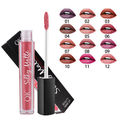 Brillo Labial Mate Impermeable de Larga Duración - Acabado Aterciopelado