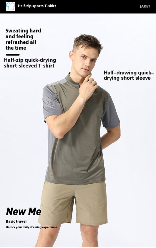 Playera Manga Corta Ice Silk Personalidad Fashion para Hombre - Image 13