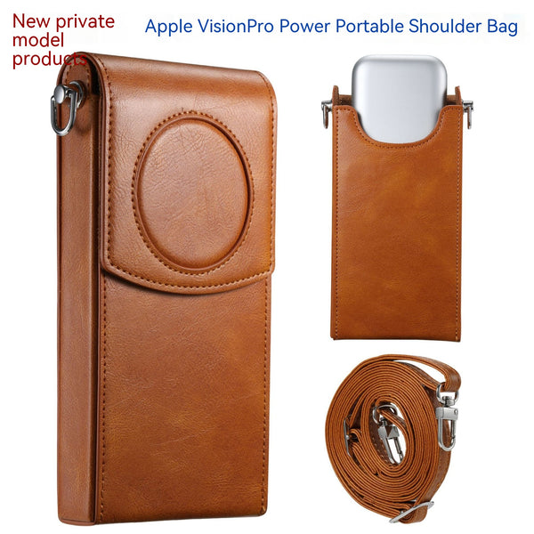 Funda de Cuero Premium para Vision Pro - Maletín Portátil de Protección