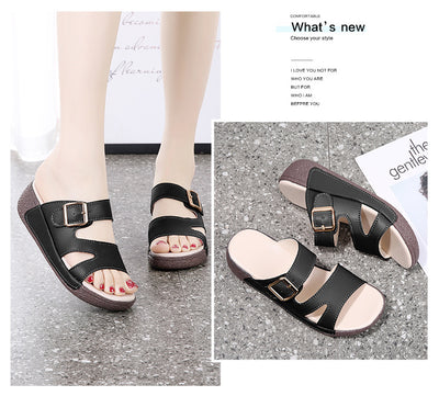 Sandalias Talla Grande Mujer Verano Suela Suave con Alzada - Image 17