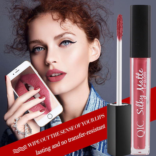 Brillo Labial Mate Impermeable de Larga Duración - Acabado Aterciopelado - Image 6