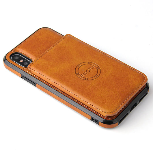 Funda Cartera de Cuero para Teléfono con Compartimientos - Image 3