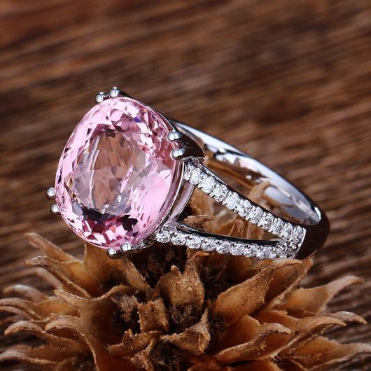 Anillo de Compromiso Europeo Americano con Incrustaciones de Diamantes - Image 4