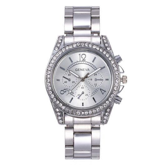 Reloj de Dama con Diamantes en Esfera de Aleación de Cuarzo - Image 10