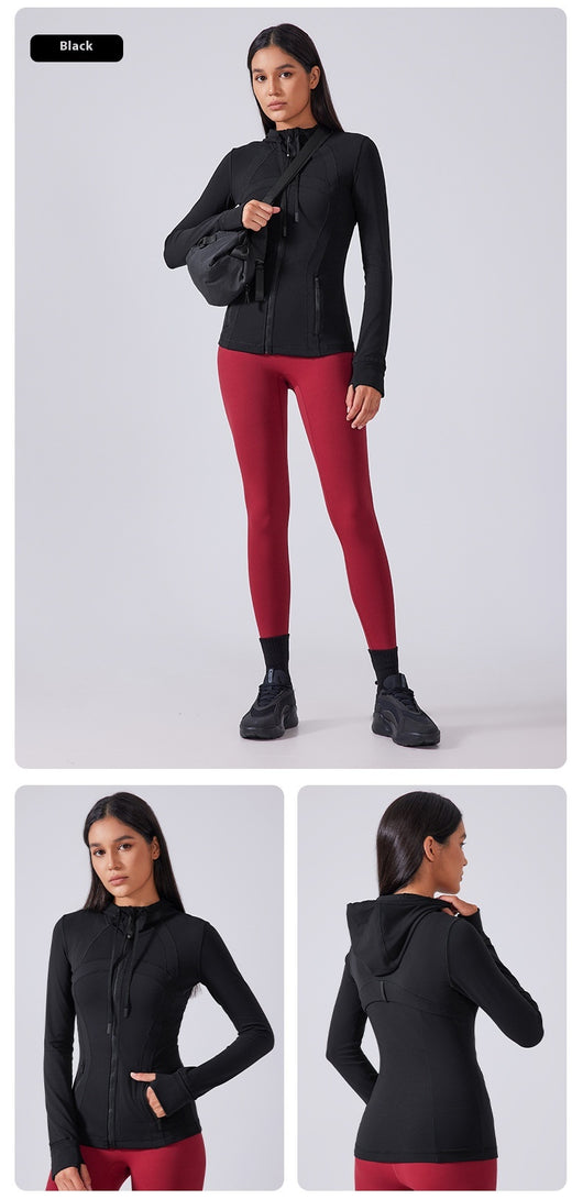 Sudadera Deportiva Mujer con Capucha - Efecto Reductor y Silueta Estilizada - Image 18