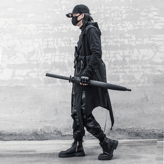 Abrigo Capa Ajustado con Capucha Estilo Táctico - Image 8