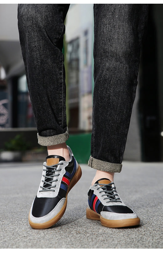 Tenis de Cuero para Hombre con Plantillas Elevadoras y Suela de Goma Reforzada - Image 17