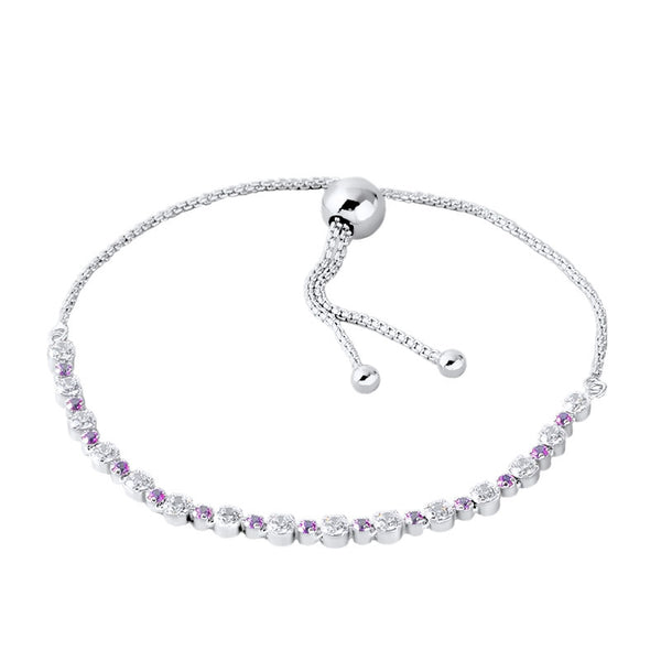 Pulsera de Plata Esterlina S925 Ajustable Telescópica