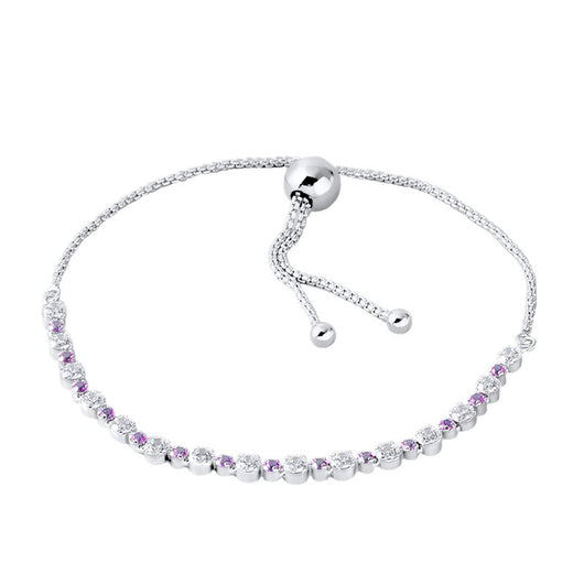 Pulsera de Plata Esterlina S925 Ajustable Telescópica