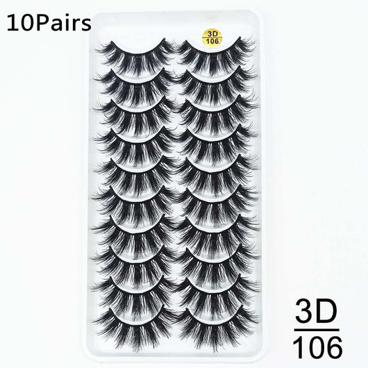 Set de 10 Pares de Pestañas Postizas Premium - Image 8