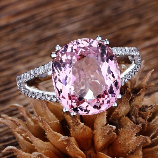 Anillo de Compromiso Europeo Americano con Incrustaciones de Diamantes - Image 3