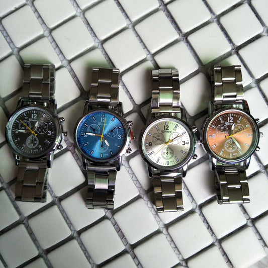 Reloj de Acero con Correa de Metal y Seis Esferas - Image 2