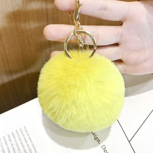 Llavero Pelota de Conejo Suave - Colgante Decorativo
