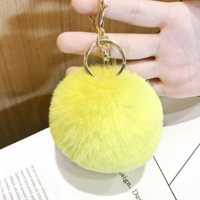 Llavero Pelota de Conejo Suave - Colgante Decorativo