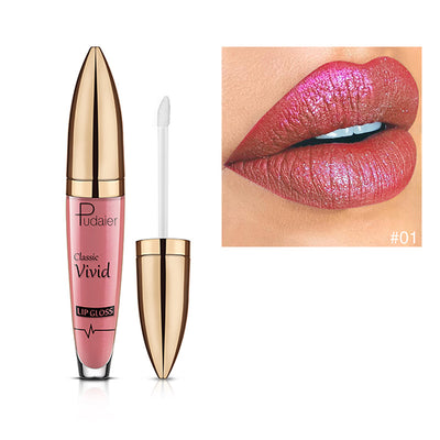 Brillo Labial Diamante Pudaiier Efecto Perlado Mate - Image 10