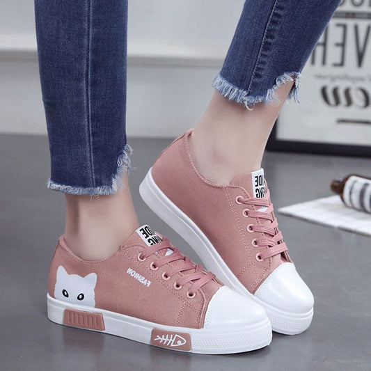 Zapatillas de Lona con Diseño de Pez Gato