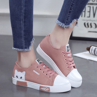 Zapatillas de Lona con Diseño de Pez Gato