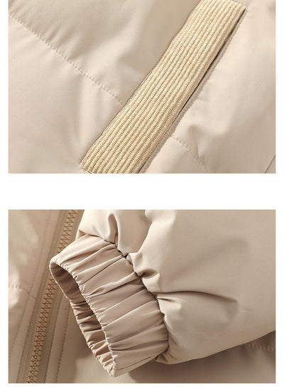Abrigo Acolchado de Cuello Alto con Contraste - Unisex - Image 19