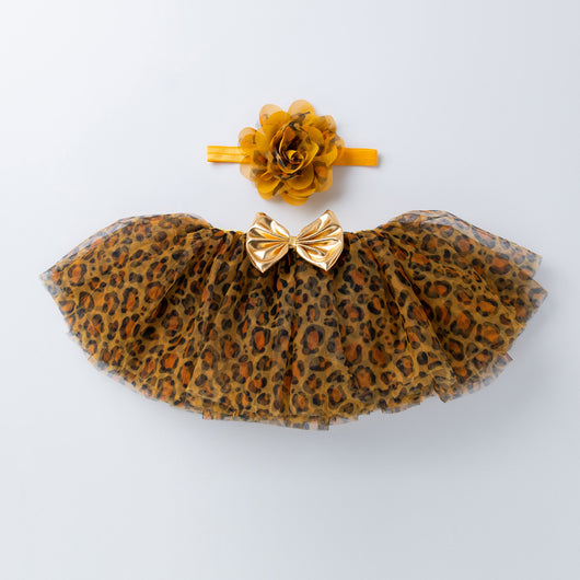 Falda Tutú para Niña Estampado Leopardo con Malla - Image 16