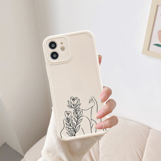 Funda para Teléfono con Marco de Foto de Chica de Líneas Simples - Image 14